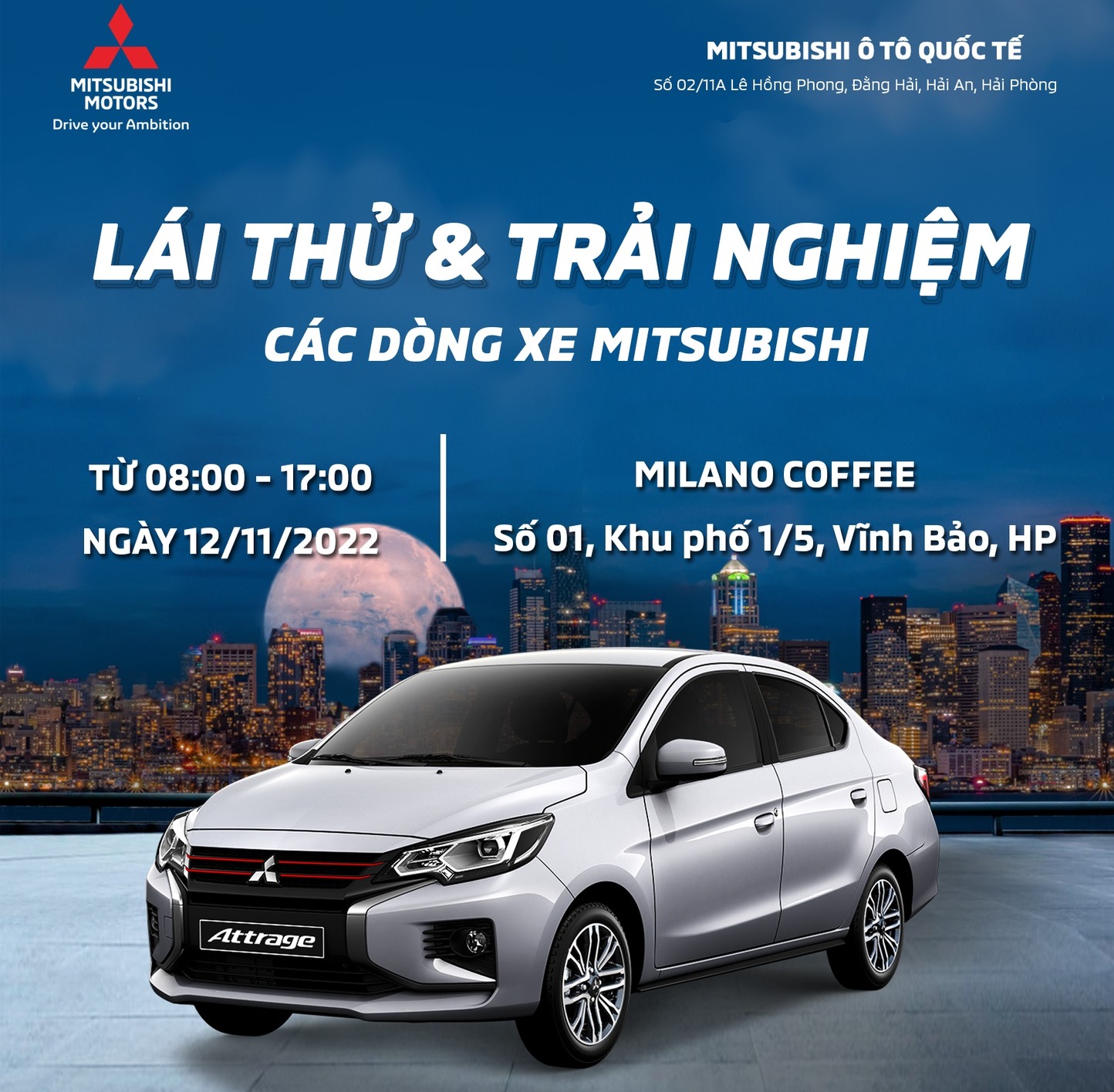 SỰ KIỆN LÁI THỬ XE MITSUBISHI TẠI VĨNH BẢO, HẢI PHÒNG